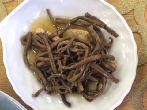 ぜんまいと薄揚げの煮物